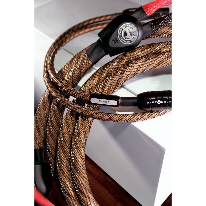WireWorld Eclipse 8 – Audio Interconnect Pairs – 2 RCA Males to 2 RCA Males