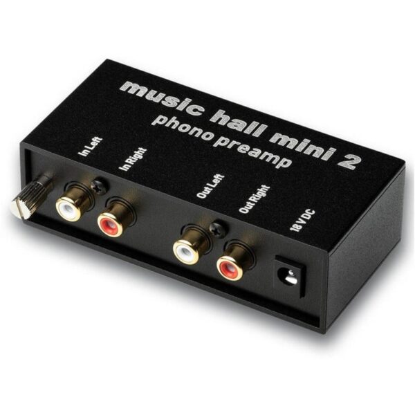 Music Hall Mini 2 - Phono Voorversterker voor Platenspeler - Zwart
