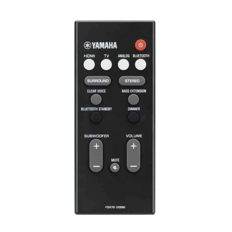 Yamaha YAS-207 - Zwart - Soundbar en Subwoofer