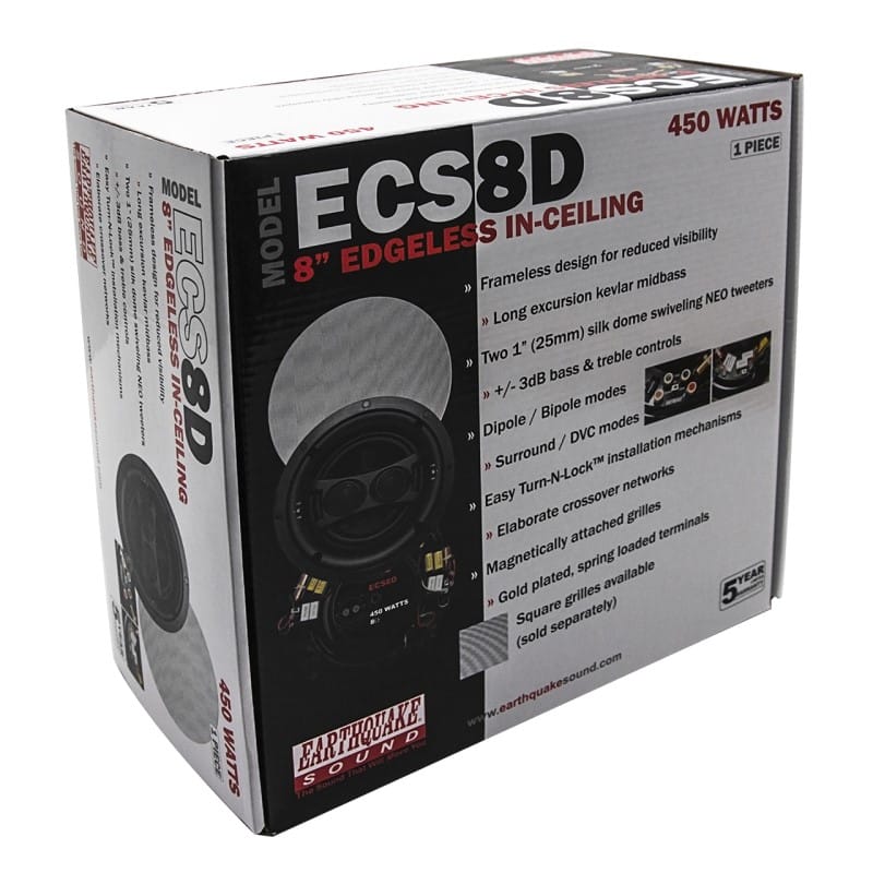 Earthquake Sound ECS-8D - Stereo Plafondluidspreker - Per Stuk