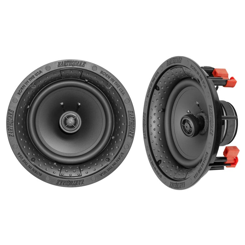 Earthquake Sound R-650 - Coppia Altoparlanti Da Soffitto 16,5 Cm - 160W, 8 Ohm, Design Senza Bordo, Tweeter Orientabile In Seta