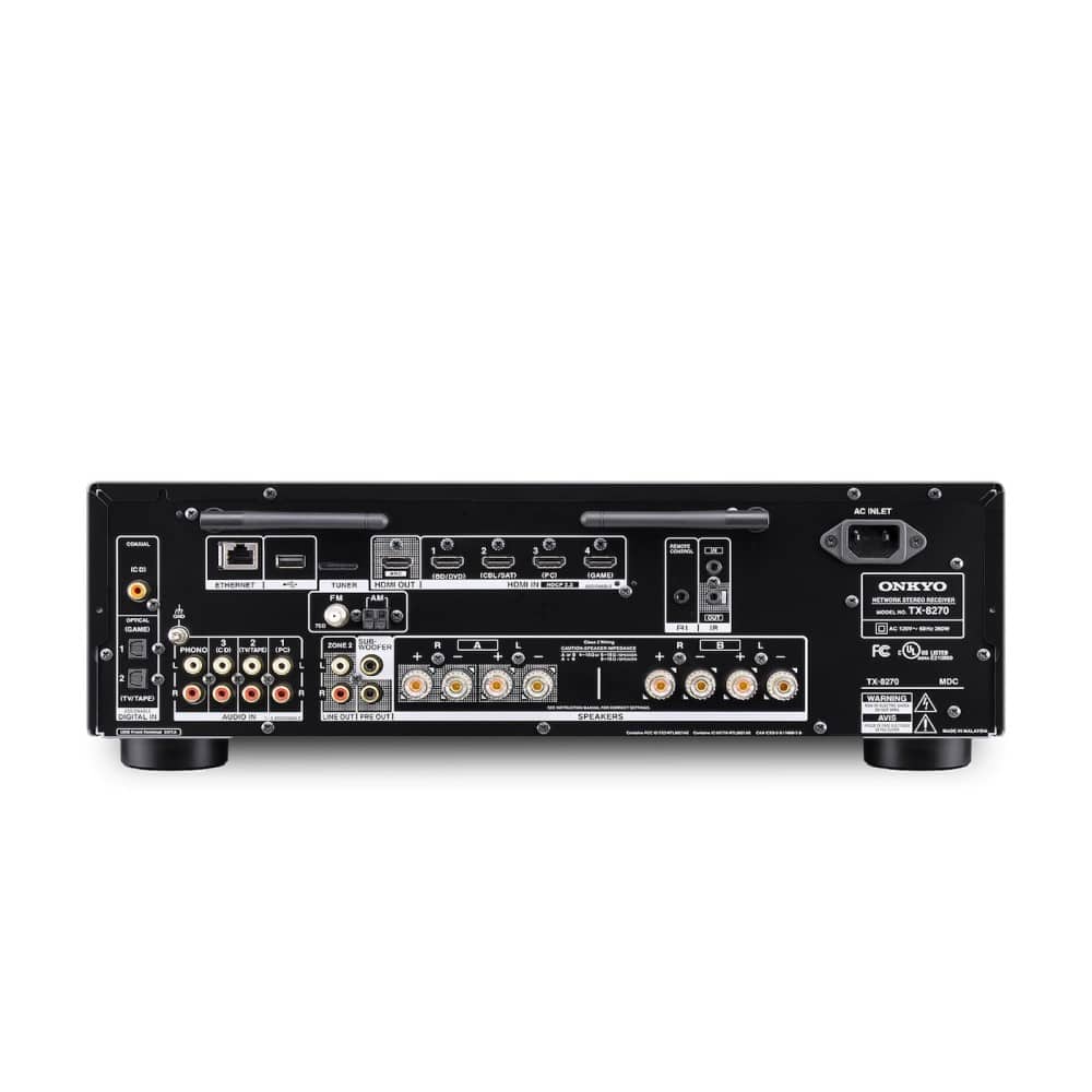 Onkyo TX-8270 - Zwart - Netwerk Stereo Receiver