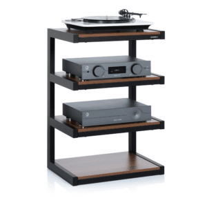 Norstone Esse Hifi - Zwart Walnoot - Hifi-meubel