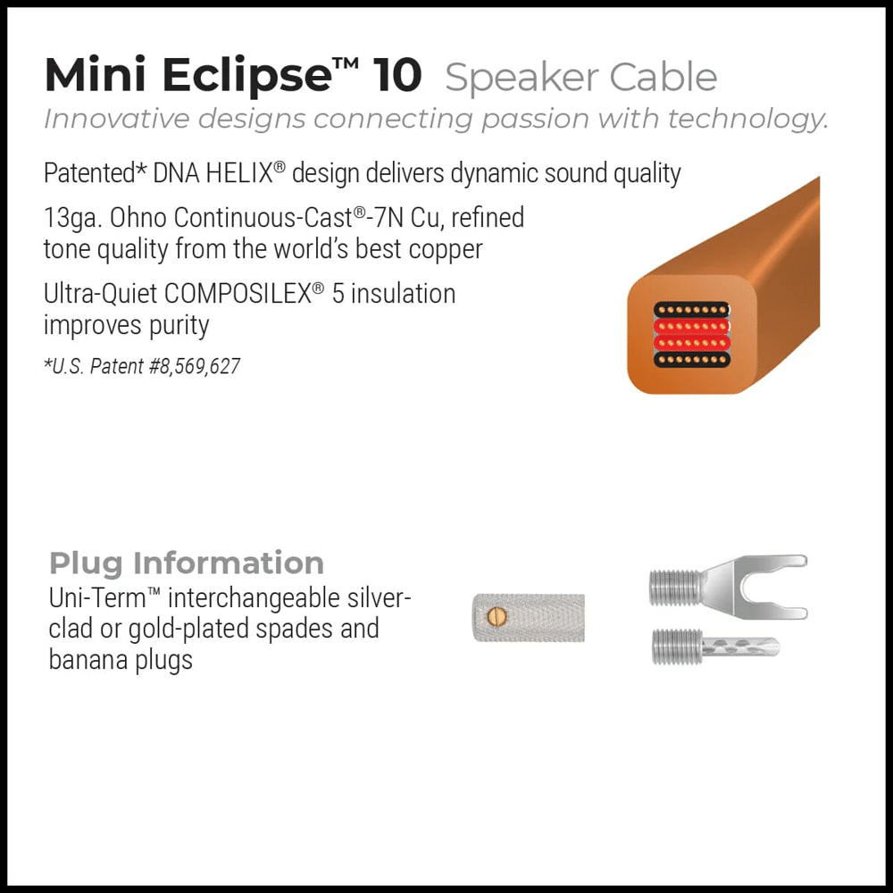 Wireworld Mini Eclipse 10 (MES) - Luidsprekerkabel