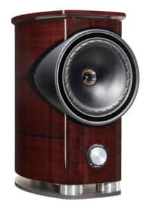 Fyne Audio F1-8 in walnoot - 3-kwart aanzicht