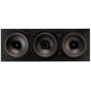Fyne Audio F502E LCR center luidspreker in zwart eiken - drivers zichtbaar