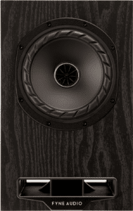 Fyne Audio F5E in zwart eiken - vooraanzicht