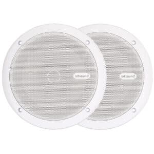 ArtSound MDC64.2 waterproof inbouwluidspreker 6.5 inch, wit - vooraanzicht
