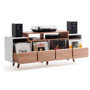 Norstone Oslo 1600 vinyl meubel, wit/eik - detail