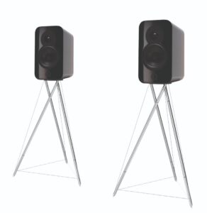 Q Acoustics Concept 300 Black & Rosewood - vooraanzicht