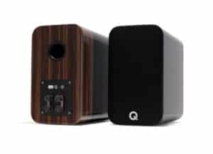 Q Acoustics Concept 300 Black & Rosewood - zijaanzicht