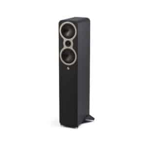 Q Acoustics Q 3040c vloerstaand hoogglans zwart - zijaanzicht