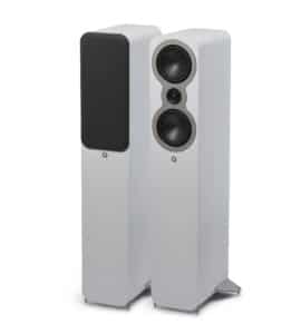Q Acoustics Q 3040c vloerstaand hoogglans wit - vooraanzicht