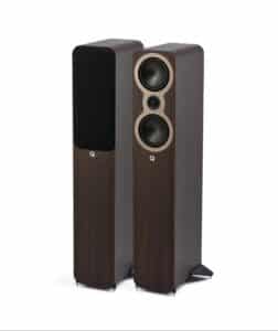 Q Acoustics Q 3040c vloerstaand claro walnoot - vooraanzicht