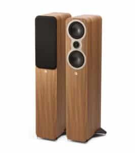 Q Acoustics Q 3040c vloerstaand pin eik - vooraanzicht