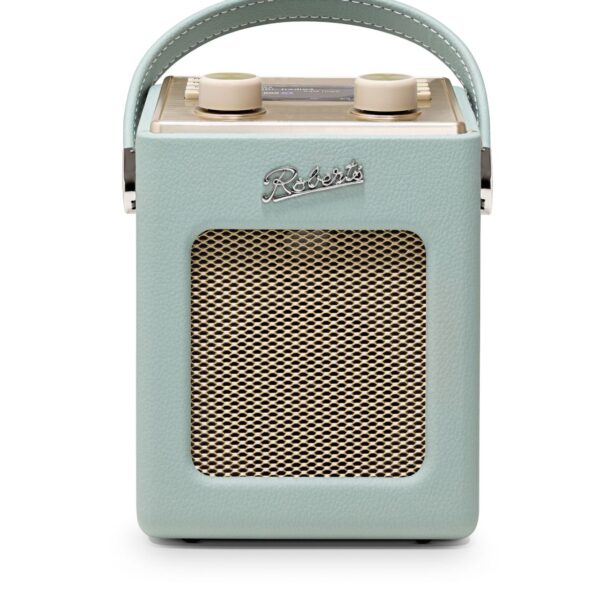 Roberts Revival Mini 2 radio, duck egg blue - vooraanzicht