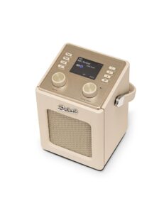 Roberts Revival Mini 2 radio, pastel cream - side view