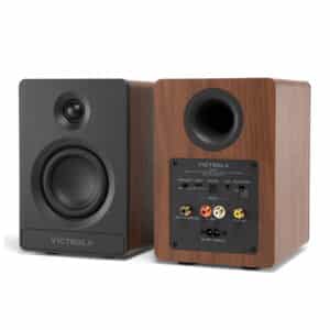 Victrola VPS-400 Tempo actieve luidspreker, walnoot - zijaanzicht